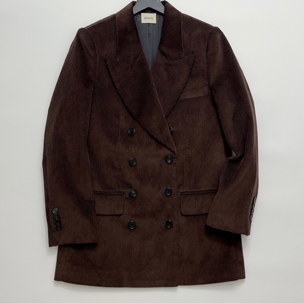 Khaite Tanner Blazer Brown Size 6 - Picture 2 of 11